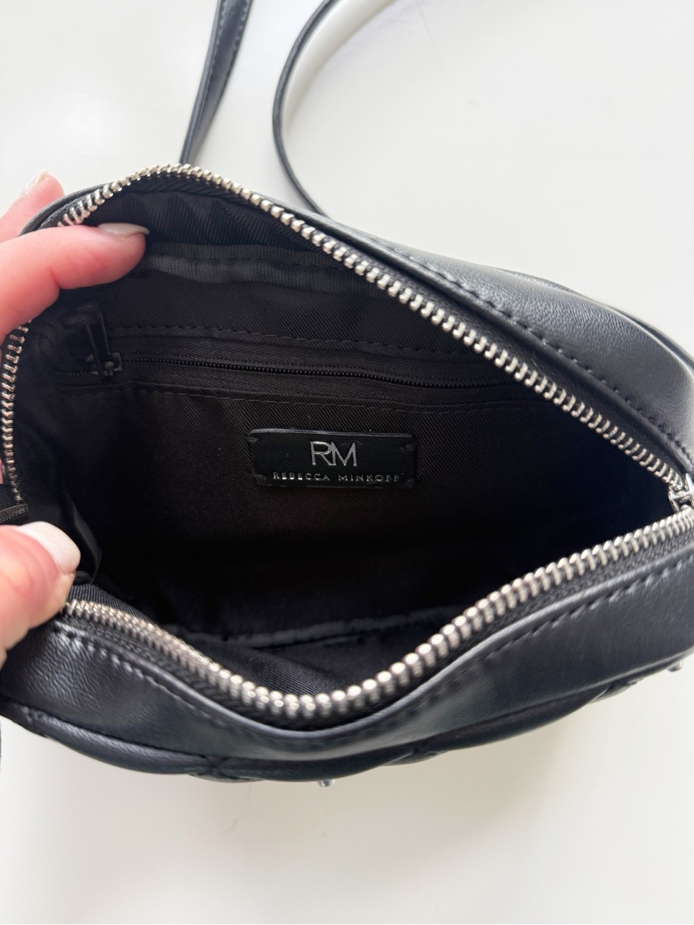 Rebecca Minkoff Black Studded Leather Crossbody Bag - Picture 4 of 7